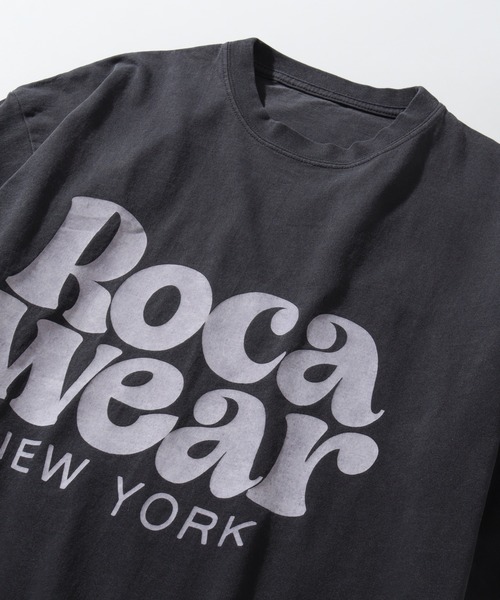 ROCAWEAR(ロカウェア)の「【ROCAWEAR/ロカウェア】ヴィンテージピグメント加工 ロゴプリント 半袖Tシャツ(Tシャツ/カットソー・メンズ・スミクロ/ブラック系1・XL/M/L)」の8枚目の写真