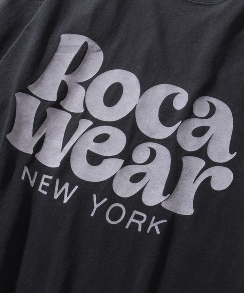 ROCAWEAR(ロカウェア)の「【ROCAWEAR/ロカウェア】ヴィンテージピグメント加工 ロゴプリント 半袖Tシャツ(Tシャツ/カットソー・メンズ・スミクロ/ブラック系1・XL/M/L)」の9枚目の写真