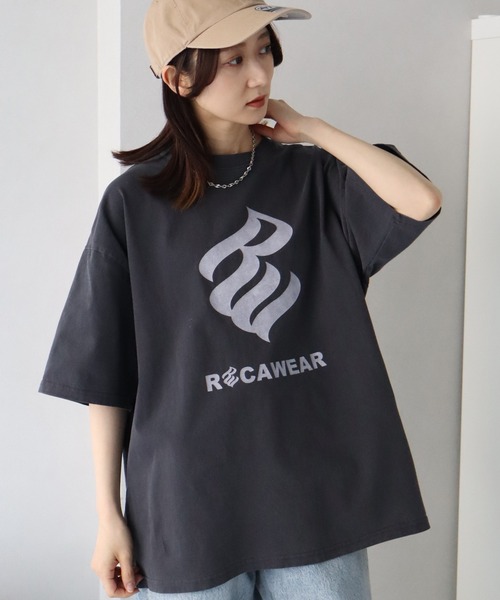 ROCAWEAR(ロカウェア)の「【ROCAWEAR/ロカウェア】ヴィンテージピグメント加工 ロゴプリント 半袖Tシャツ(Tシャツ/カットソー・メンズ・スミクロ/ブラック系1・XL/M/L)」の17枚目の写真