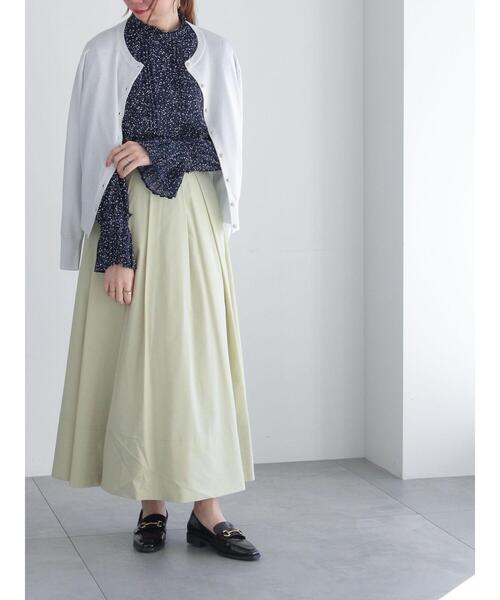 Te chichi(テチチ)の「ピンタックスタンドフリルブラウス(シャツ/ブラウス・レディース・ネイビー/サックスブルー/オフホワイト/クリーム・F)」の5枚目の写真