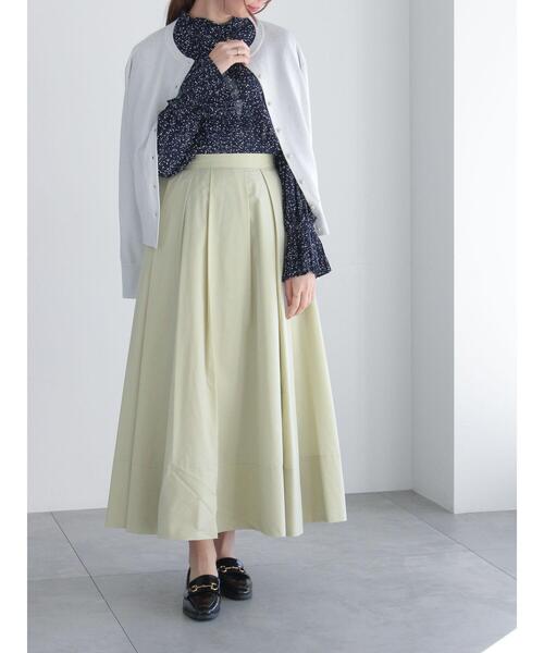 Te chichi(テチチ)の「ピンタックスタンドフリルブラウス(シャツ/ブラウス・レディース・ネイビー/サックスブルー/オフホワイト/クリーム・F)」の6枚目の写真