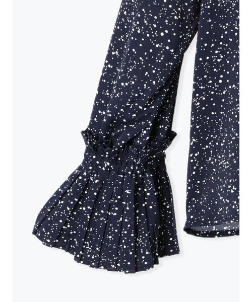 Te chichi(テチチ)の「ピンタックスタンドフリルブラウス(シャツ/ブラウス・レディース・ネイビー/サックスブルー/オフホワイト/クリーム・F)」の18枚目の写真