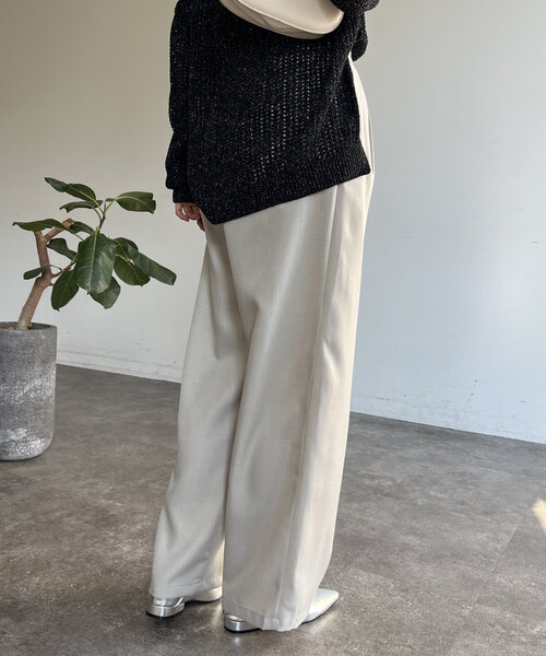 Chez toi(シェトワ)の「ラップワイドパンツ(その他パンツ・レディース・ブラック/カーキ/ベージュ・FREE)」の22枚目の写真
