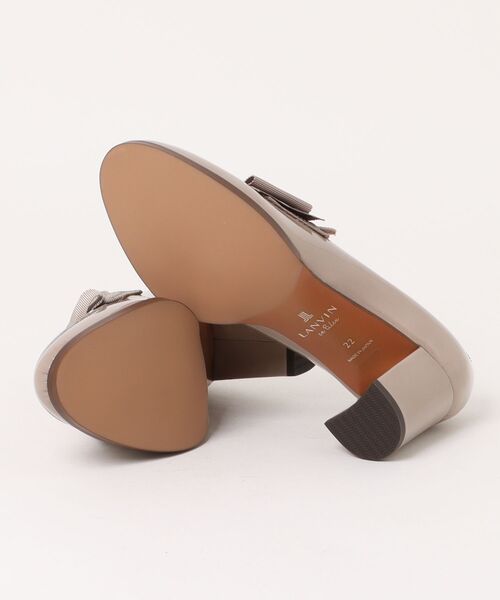 LANVIN en Bleu(ランバンオンブルー)の「リボンモチーフヒールアップローファー(ローファー・レディース・サンドベージュ/ブラック・22.5cm/23.0cm/23.5cm/24.0cm/24.5cm/22.0cm)」の4枚目の写真