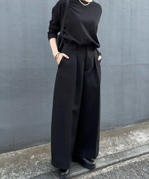 ear PAPILLONNER（イアパピヨネ）の「カーブパンツ【SUM1 STYLE(スミスタイル)】（その他パンツ・レディース・ブラック・FREE）」の14枚目の写真