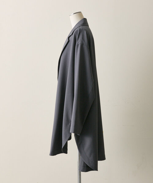 ear PAPILLONNER(イアパピヨネ)の「《セットアップ着用》ロングシャツジャケット【SUM1 STYLE(スミスタイル)】(その他アウター・レディース・サンドベージュ/グレー・FREE)」の5枚目の写真