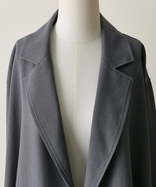 ear PAPILLONNER(イアパピヨネ)の「《セットアップ着用》ロングシャツジャケット【SUM1 STYLE(スミスタイル)】(その他アウター・レディース・サンドベージュ/グレー・FREE)」の7枚目の写真