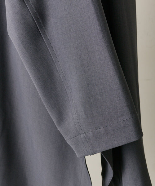 ear PAPILLONNER(イアパピヨネ)の「《セットアップ着用》ロングシャツジャケット【SUM1 STYLE(スミスタイル)】(その他アウター・レディース・サンドベージュ/グレー・FREE)」の9枚目の写真