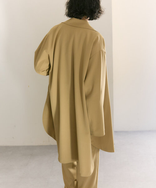 ear PAPILLONNER(イアパピヨネ)の「《セットアップ着用》ロングシャツジャケット【SUM1 STYLE(スミスタイル)】(その他アウター・レディース・サンドベージュ/グレー・FREE)」の15枚目の写真