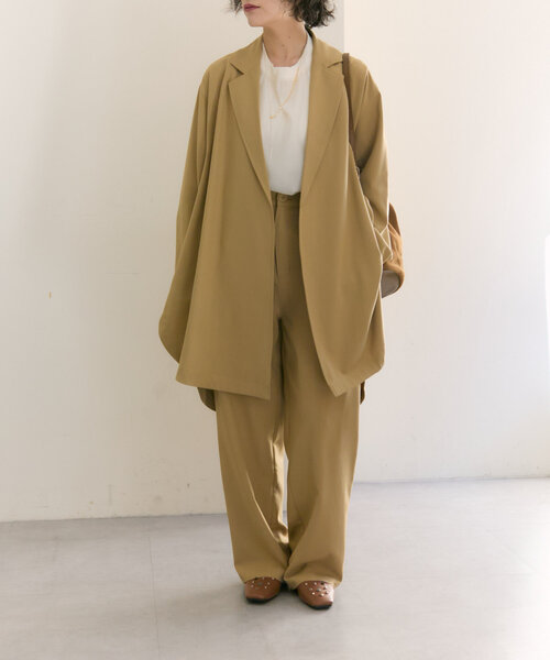 ear PAPILLONNER(イアパピヨネ)の「《セットアップ着用》ロングシャツジャケット【SUM1 STYLE(スミスタイル)】(その他アウター・レディース・サンドベージュ/グレー・FREE)」の17枚目の写真