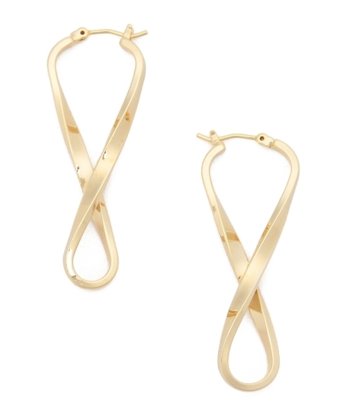 Ray BEAMS（レイビームス）の「GRACEFULLY / インフィニティー ピアス（ピアス（両耳用）・レディース・ゴールド・ONE SIZE）」の2枚目の写真