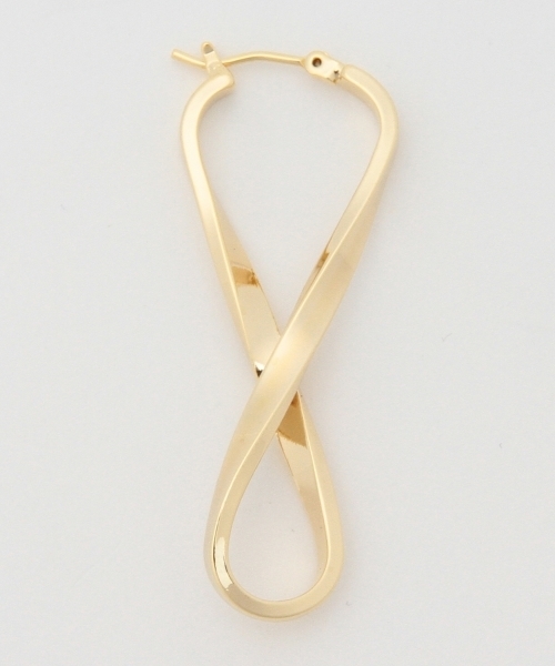 Ray BEAMS（レイビームス）の「GRACEFULLY / インフィニティー ピアス（ピアス（両耳用）・レディース・ゴールド・ONE SIZE）」の4枚目の写真
