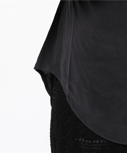 EQUIPMENT FEMME（エキプモン　フェム）の「EQUIPMENTエキプモン　　SIGNATURE（シャツ/ブラウス・レディース・ブラック/ピンクベージュ/アイボリー/パープル・FREE）」の11枚目の写真