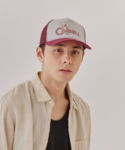 OVERRIDE（オーバーライド）の「Cornell CAMVAS MESH CAP / カレッジ（キャップ・メンズ・レッド・57~59cm）」の10枚目の写真