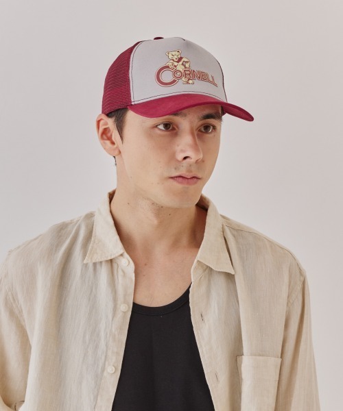 OVERRIDE（オーバーライド）の「Cornell CAMVAS MESH CAP / カレッジ（キャップ・メンズ・レッド・57~59cm）」の11枚目の写真