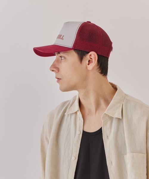 OVERRIDE（オーバーライド）の「Cornell CAMVAS MESH CAP / カレッジ（キャップ・メンズ・レッド・57~59cm）」の12枚目の写真