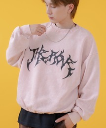 グランジ加工 裏毛トレーナー