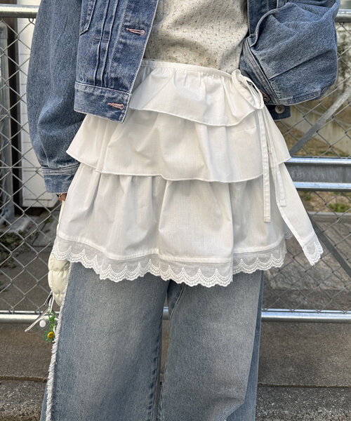セール】フリルラップスカート（スカート）｜w closet（ダブル