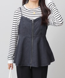 relac（レーラック）の「ダブルジップ デニムビスチェ（キャミソール）」