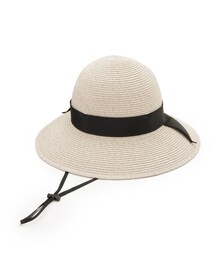 【UVカット・洗える】グログランリボンハット