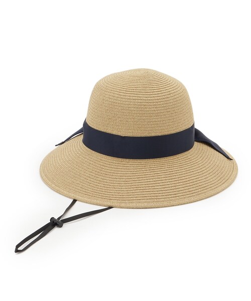 Dessin（デッサン）の「【UVカット・洗える】グログランリボンハット（ハット・レディース・ライトベージュ/ブラウン系その他2・00）」の2枚目の写真