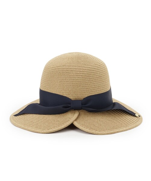 Dessin（デッサン）の「【UVカット・洗える】グログランリボンハット（ハット・レディース・ライトベージュ/ブラウン系その他2・00）」の4枚目の写真