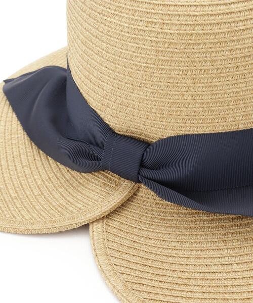 Dessin（デッサン）の「【UVカット・洗える】グログランリボンハット（ハット・レディース・ライトベージュ/ブラウン系その他2・00）」の7枚目の写真