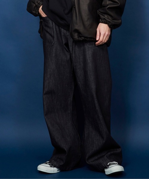 unrelaxing（アンリラクシング）の「US NAVY　デニムパンツ（デニムパンツ・メンズ・インディゴブルー/ブラック・マルチサイズ）」の3枚目の写真