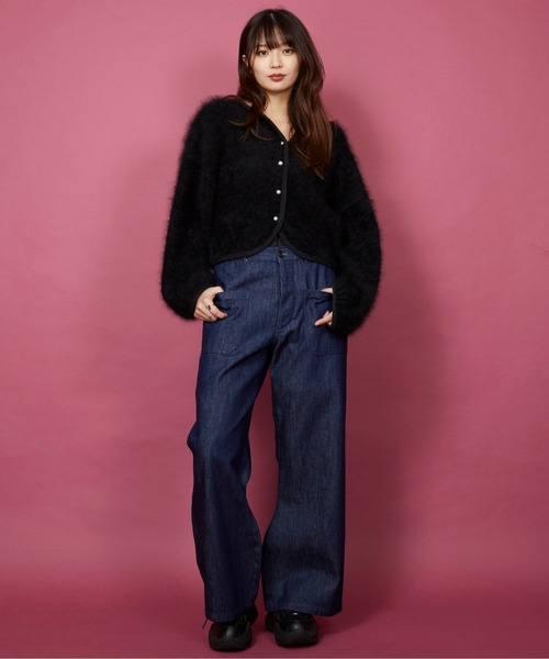 unrelaxing（アンリラクシング）の「US NAVY　デニムパンツ（デニムパンツ・メンズ・インディゴブルー/ブラック・マルチサイズ）」の5枚目の写真