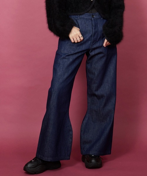 unrelaxing（アンリラクシング）の「US NAVY　デニムパンツ（デニムパンツ・メンズ・インディゴブルー/ブラック・マルチサイズ）」の8枚目の写真