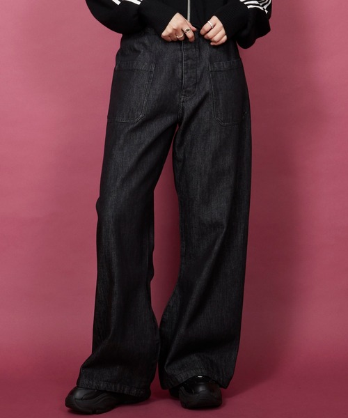 unrelaxing（アンリラクシング）の「US NAVY　デニムパンツ（デニムパンツ・メンズ・インディゴブルー/ブラック・マルチサイズ）」の9枚目の写真