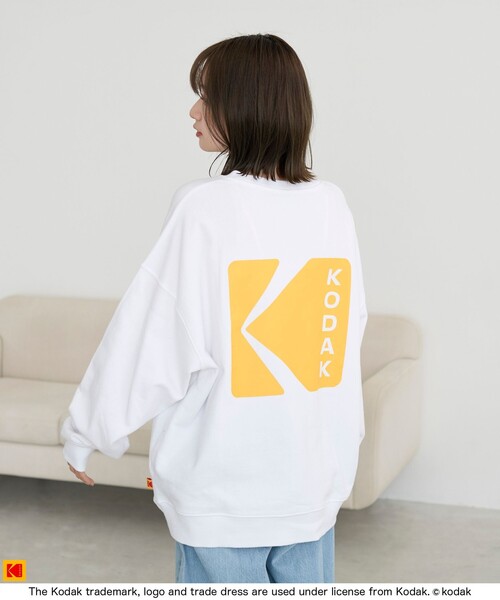 coen(コーエン)の「【Kodak/コダック】ロゴアイコンスウェット(スウェット・メンズ・ブラック/ホワイト・XL/L/M)」の7枚目の写真