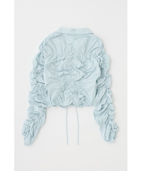 MOUSSY（マウジー）の「FRONT TIE シャーリングシャツ（シャツ/ブラウス・レディース・ホワイト/ブラック/ライトブルー・FREE）」の12枚目の写真