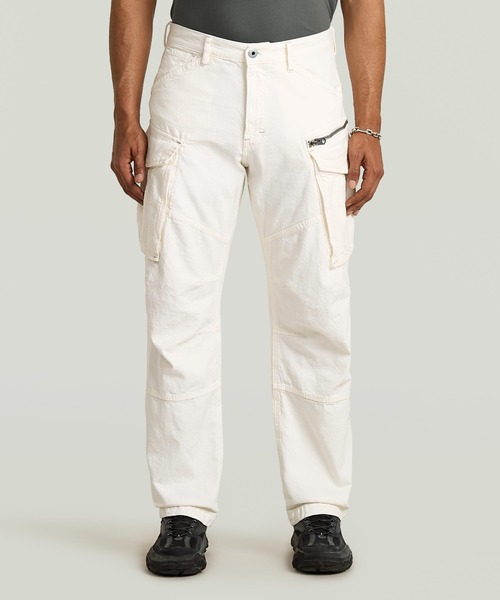 G-STAR(ジースター)の「ROVIC 3D LOOSE JEANS/立体裁断ワイドルーズカーゴジーンズ(デニムパンツ・メンズ・ホワイト系その他・28/30/30/30/32/30/34/30)」の1枚目の写真
