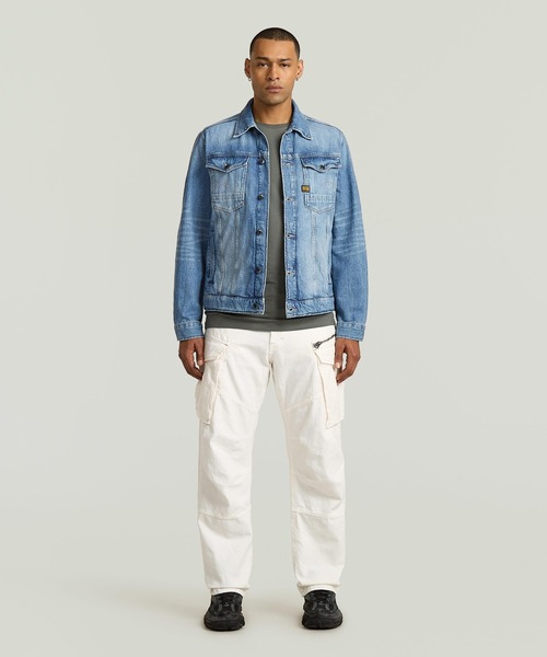 G-STAR(ジースター)の「ROVIC 3D LOOSE JEANS/立体裁断ワイドルーズカーゴジーンズ(デニムパンツ・メンズ・ホワイト系その他・28/30/30/30/32/30/34/30)」の3枚目の写真