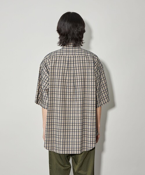 CITEN（シテン）の「＜CITEN＞ドビーチェックビッグシャツ（シャツ/ブラウス・メンズ・ベージュ・L/M）」の6枚目の写真