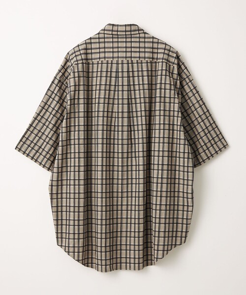 CITEN（シテン）の「＜CITEN＞ドビーチェックビッグシャツ（シャツ/ブラウス・メンズ・ベージュ・L/M）」の8枚目の写真