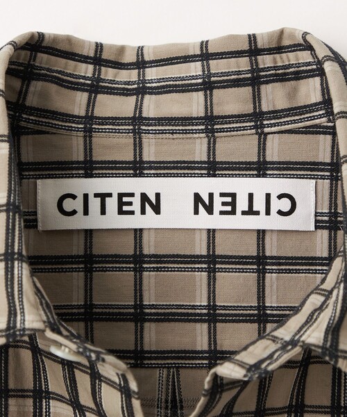 CITEN（シテン）の「＜CITEN＞ドビーチェックビッグシャツ（シャツ/ブラウス・メンズ・ベージュ・L/M）」の12枚目の写真