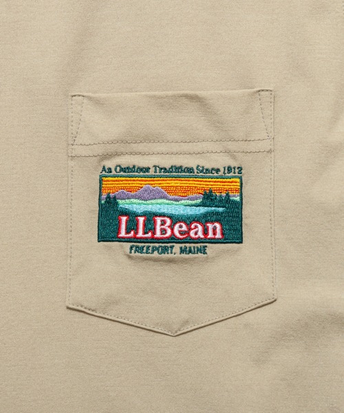 L.L.Bean(エルエルビーン)の「【JAPAN EDITION】ビーンズ・カタディン・ポケット・ティ(Tシャツ/カットソー・レディース・ブラック系/ネイビー/タン・MEDIUM)」の4枚目の写真