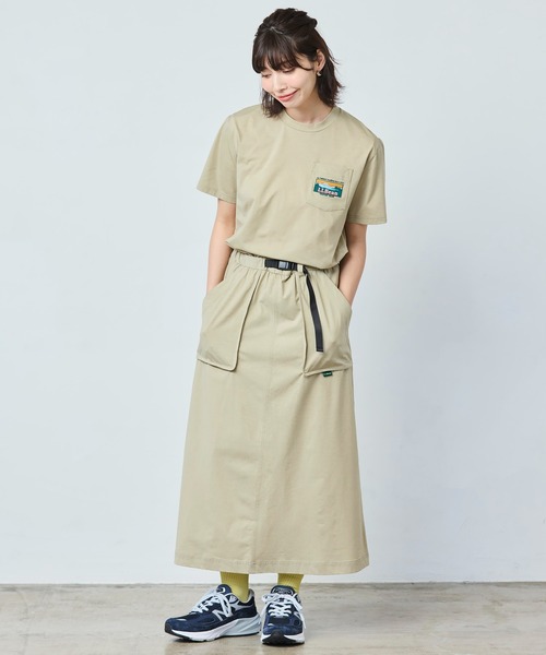 L.L.Bean(エルエルビーン)の「【JAPAN EDITION】ビーンズ・カタディン・ポケット・ティ(Tシャツ/カットソー・レディース・ブラック系/ネイビー/タン・MEDIUM)」の17枚目の写真