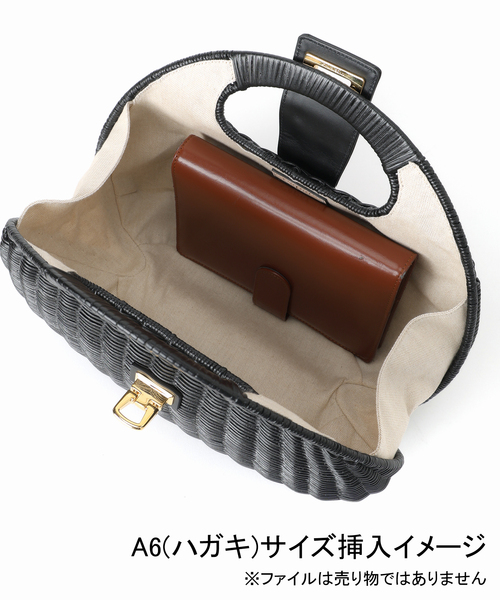 capaf（カパフ）の「CAPAF カパフ 別注BAG 11371（かごバッグ・レディース・ブラック・FREE）」の14枚目の写真