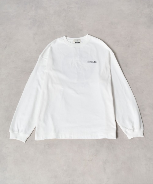 Sunny Smith(サニースミス)の「【SUNNY SMITH】SUNSETヤシの木柄 両面刺繍ロングスリーブTシャツ(Tシャツ/カットソー・レディース・スモークグレー/ホワイト・LARGE/MEDIUM)」の20枚目の写真
