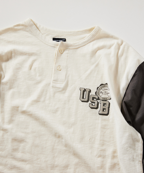 JOURNAL STANDARD relume(ジャーナルスタンダード レリューム)の「Rawlings / ローリングス 別注 SLAB BASEBALL 7S TEE(Tシャツ/カットソー・メンズ・ネイビー/イエロー/ブラック/レッド・MEDIUM/LARGE)」の6枚目の写真
