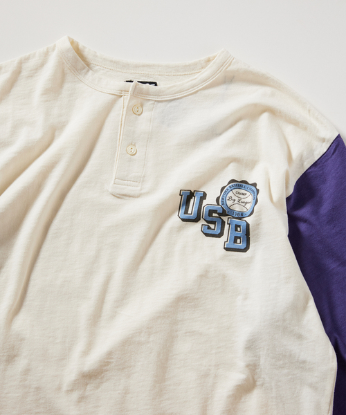 JOURNAL STANDARD relume(ジャーナルスタンダード レリューム)の「Rawlings / ローリングス 別注 SLAB BASEBALL 7S TEE(Tシャツ/カットソー・メンズ・ネイビー/イエロー/ブラック/レッド・MEDIUM/LARGE)」の7枚目の写真