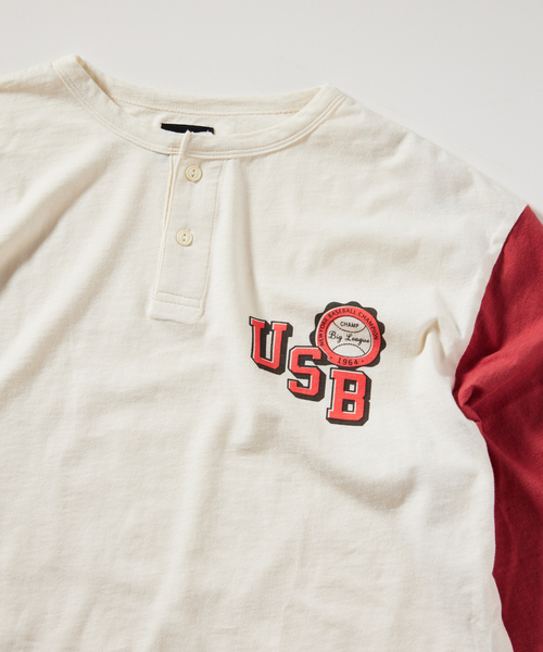 JOURNAL STANDARD relume(ジャーナルスタンダード レリューム)の「Rawlings / ローリングス 別注 SLAB BASEBALL 7S TEE(Tシャツ/カットソー・メンズ・ネイビー/イエロー/ブラック/レッド・MEDIUM/LARGE)」の8枚目の写真