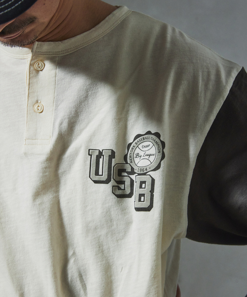 JOURNAL STANDARD relume(ジャーナルスタンダード レリューム)の「Rawlings / ローリングス 別注 SLAB BASEBALL 7S TEE(Tシャツ/カットソー・メンズ・ネイビー/イエロー/ブラック/レッド・MEDIUM/LARGE)」の16枚目の写真