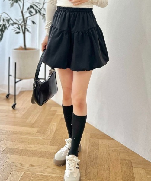 mebole(メボレ)の「マシュマロバルーンスカート(スカート・レディース・ブラック/ホワイト・FREE)」の18枚目の写真