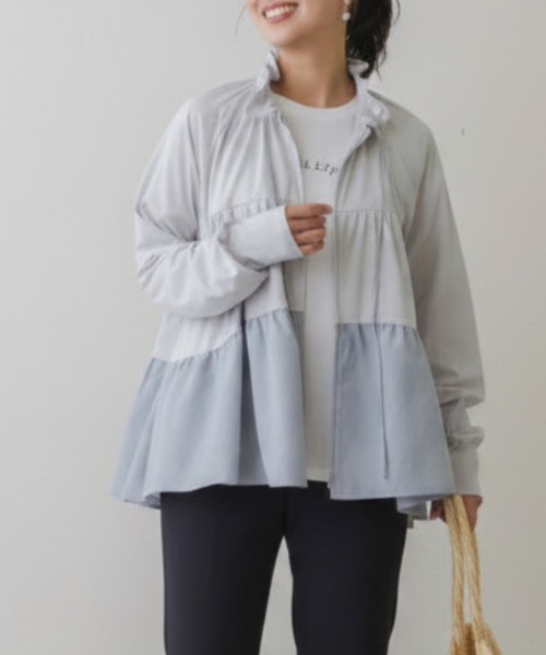 セール】【SONO/ソーノ】Rash Guard ギャザーフレアハイブリッド