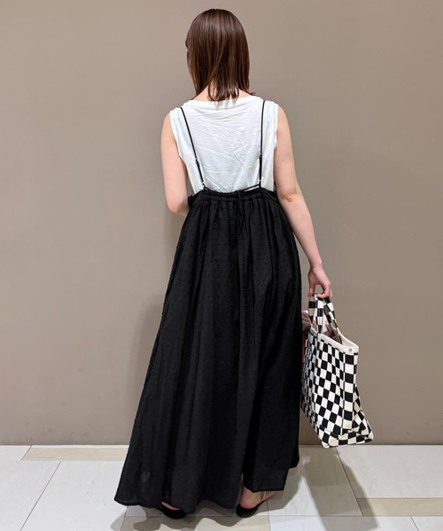 スローブイエナ2枚セットエアリーギャザーキャミワンピースセット セール】《2枚セット/一部カラーWEB・店舗限定》エアリー