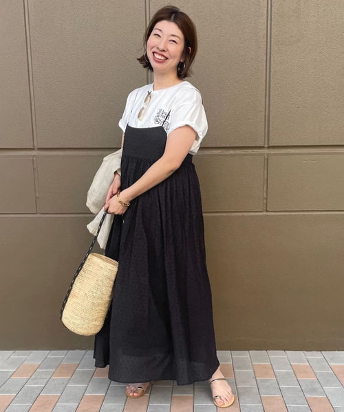 新品未開封Tシャツワンピセット/エアリーギャザーキャミワンピースセット SLOBE IENA ワンピース 「2枚セット/一部カラーWEB・店舗限定